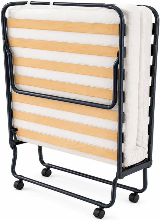 Lit Pliant 17 Lattes avec Matelas 10 cm