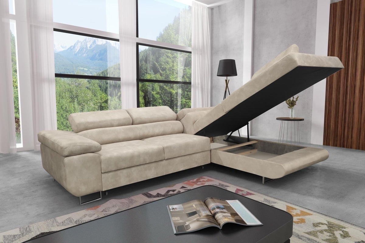 Canapé d’angle convertible Toulouse Marbella – Angle droit 275 x 205 cm