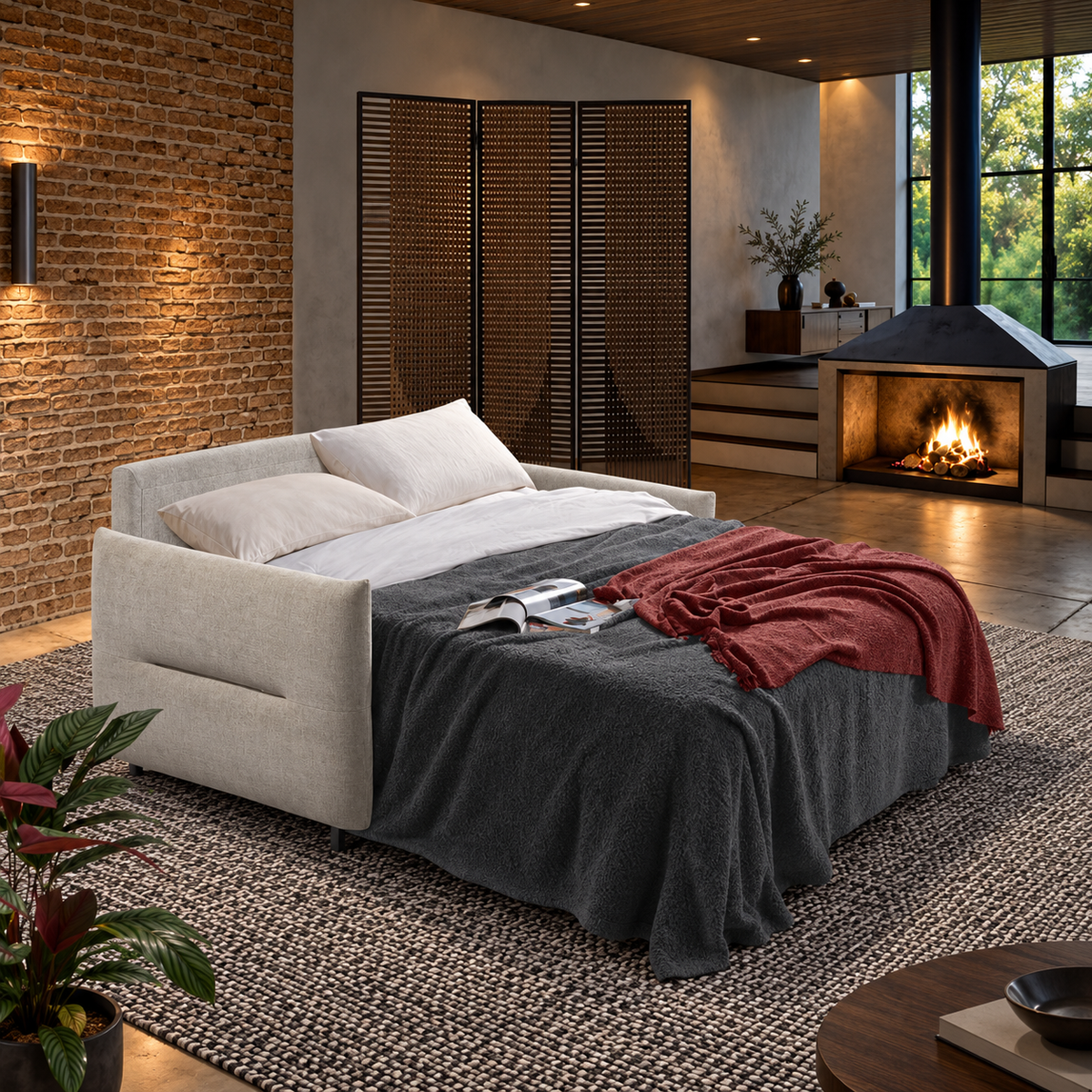 Canapé convertible EOLO - Matelas 17 cm