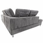 Canapé d’angle gauche convertible avec coffre BARI