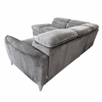 Canapé d’angle gauche convertible avec coffre BARI
