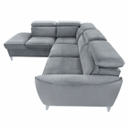 Canapé d’angle gauche convertible avec coffre BARI