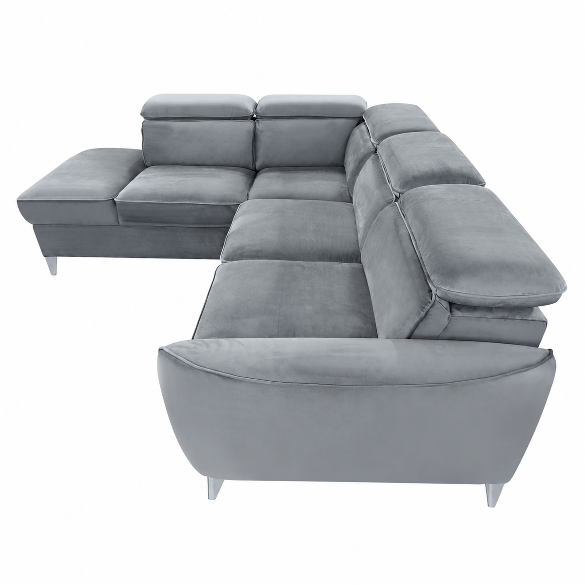 Canapé d’angle gauche convertible avec coffre BARI