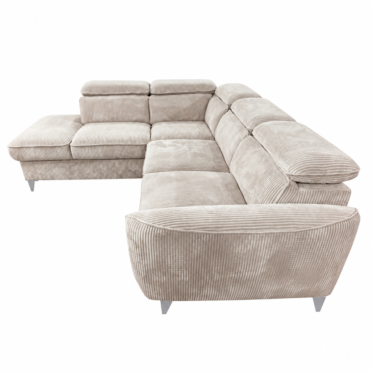 Canapé d’angle gauche convertible avec coffre BARI