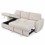 Canapé d’angle convertible avec coffre CUBA