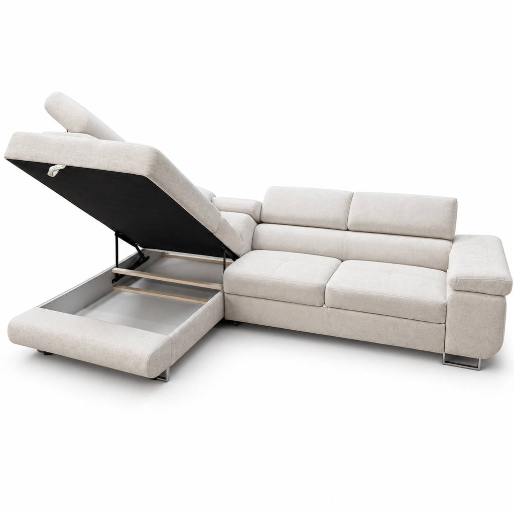 Canapé d’angle convertible Toulouse Marbella – Angle gauche 275 x 205 cm