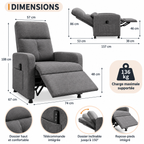 Fauteuil Releveur Électrique Massant & Chauffant
